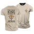 Men's The Only King We Need Is Jesus Cotton T-Shirt